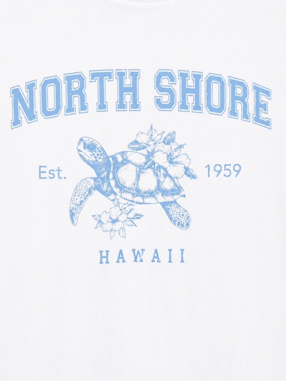 Bear Dance North Shore Hawaii Baby Tee Coastal Surf Nautical ~ Large ~ NWOT - Picture 4 of 8